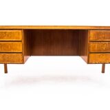 Teak desk Omann Jun, model 77, Denmark, 1960s. After restoration.