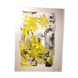Abstract painting by decorator Erik Huet Alvarez