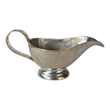 Silver-plated metal gravy boat