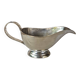 Silver-plated metal gravy boat