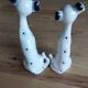 Paire de chiens dalmatiens vintage