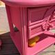 Vintage rattan bedside tables