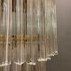 Italian Murano Glass Triedri Prism Chandelier
