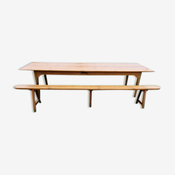 Table de ferme et banc