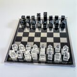 Felice Antonio Botta acrylic chessboard, Italy, 70s
