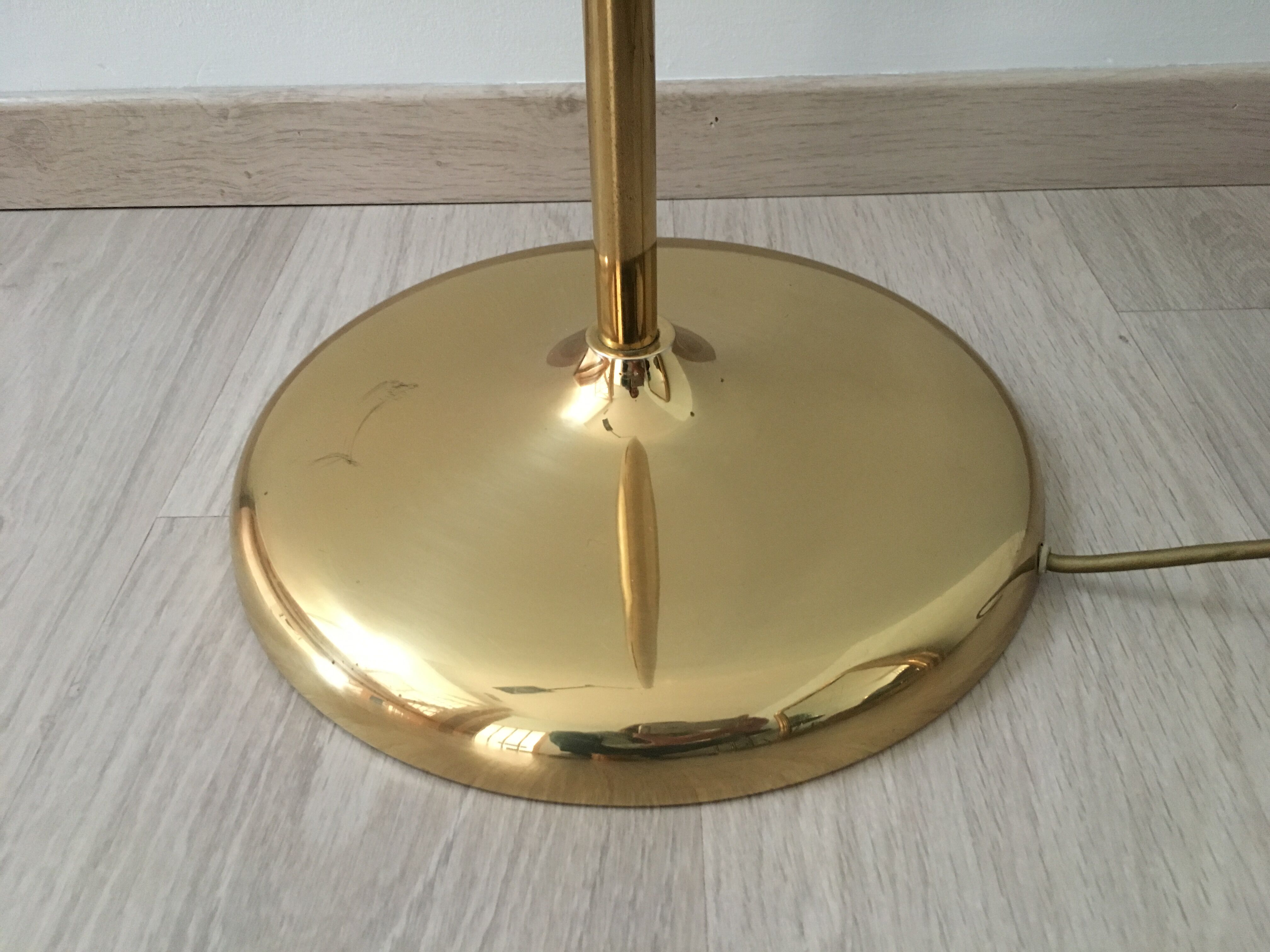 Brass floor lamp from Sölken Leuchten 1970's