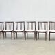 Ensemble de six chaises de salle à manger en palissandre AWA