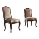 Pair of Vintage Danish Antique 18th century Chairs, style of Louis XV
