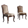 Pair of Vintage Danish Antique 18th century Chairs, style of Louis XV