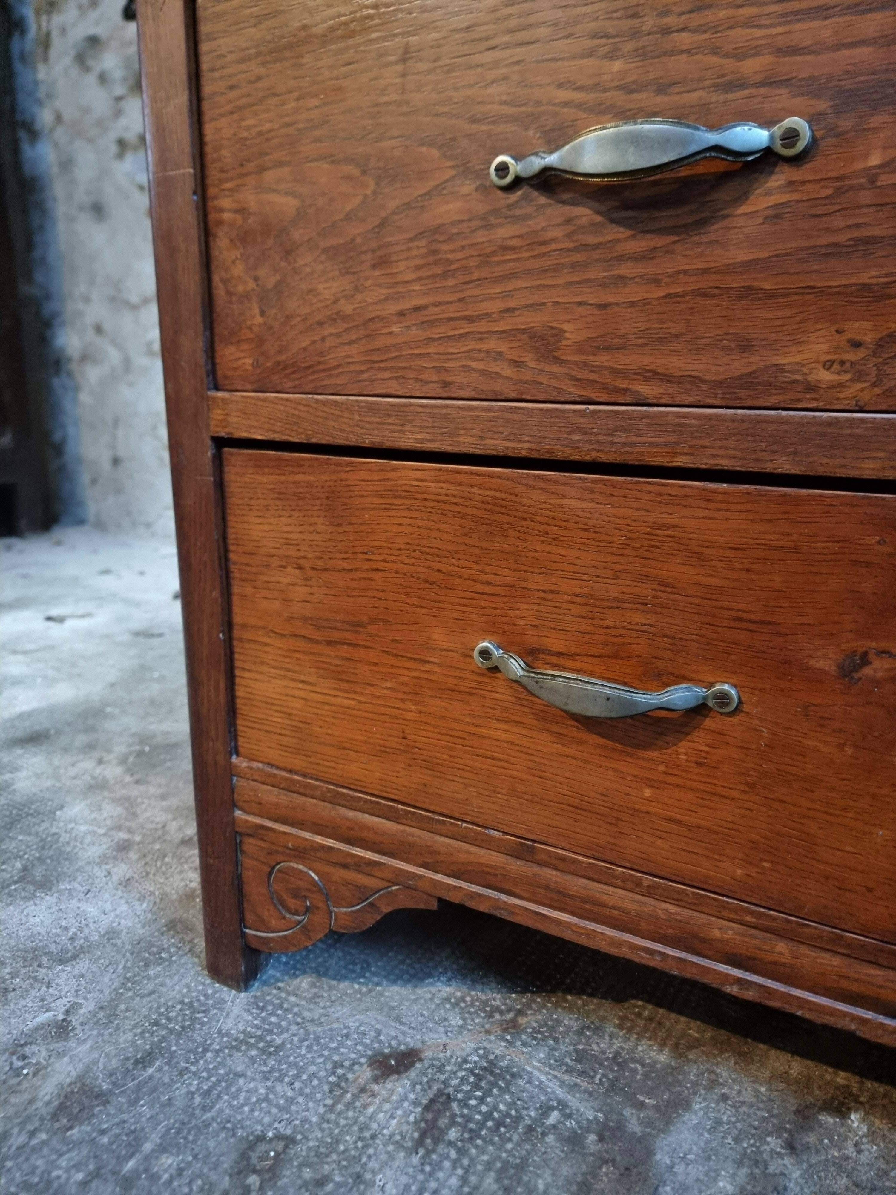 French storage cupboard from the 1920s–1930s – Cupboard with drawers and wardrobe.