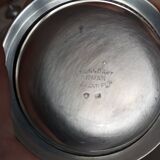 Shiny pewter tea set