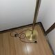 Magnificent vintage reading lamp in solid brass, Hollywood Regency style.