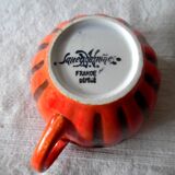 Cup and saucer sarreguemine