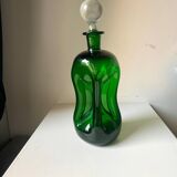 Holmegaard green decanter vintage  danish by jacob e bang