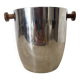 Double-walled stainless steel and wood champagne bucket