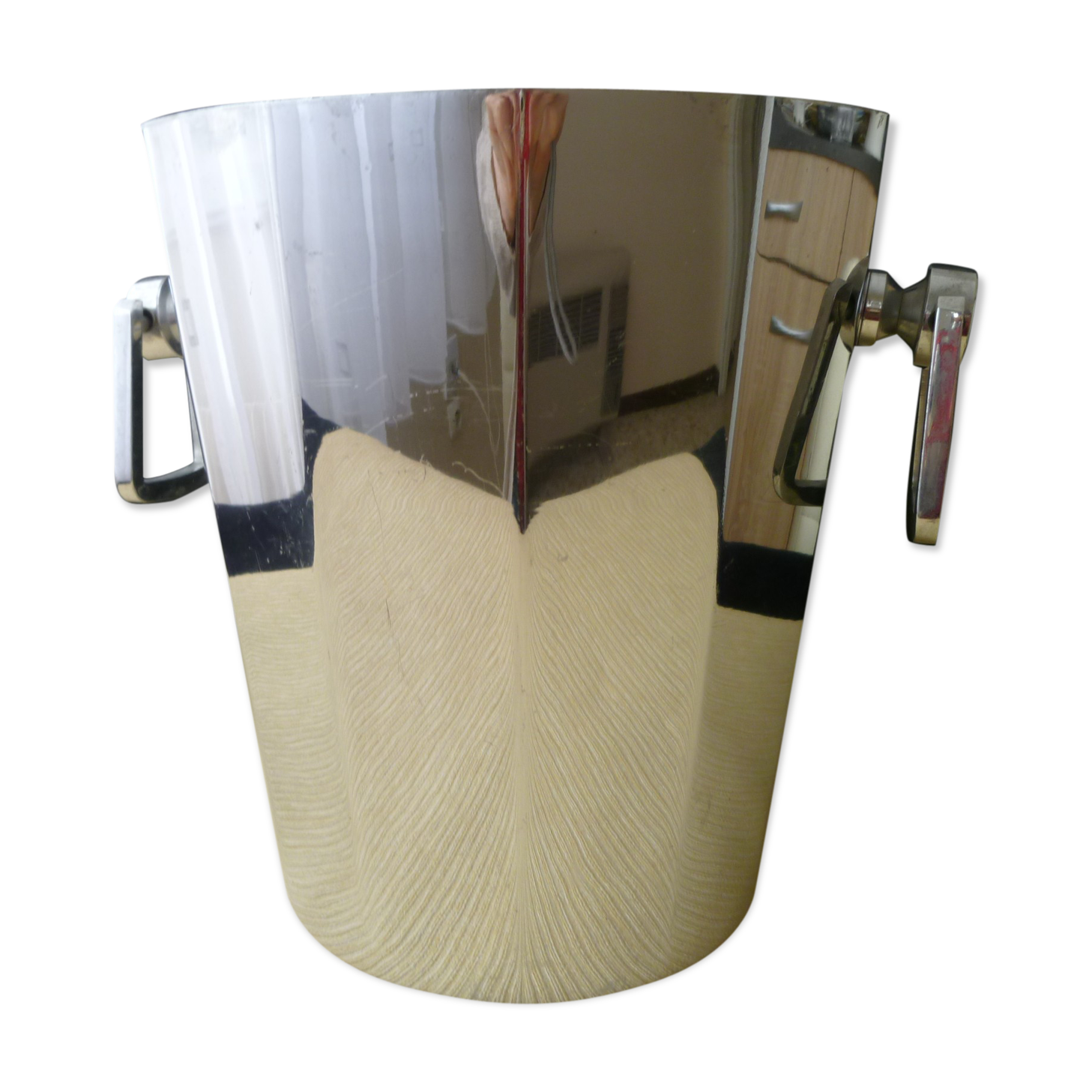 Chrome champagne bucket André Leroy