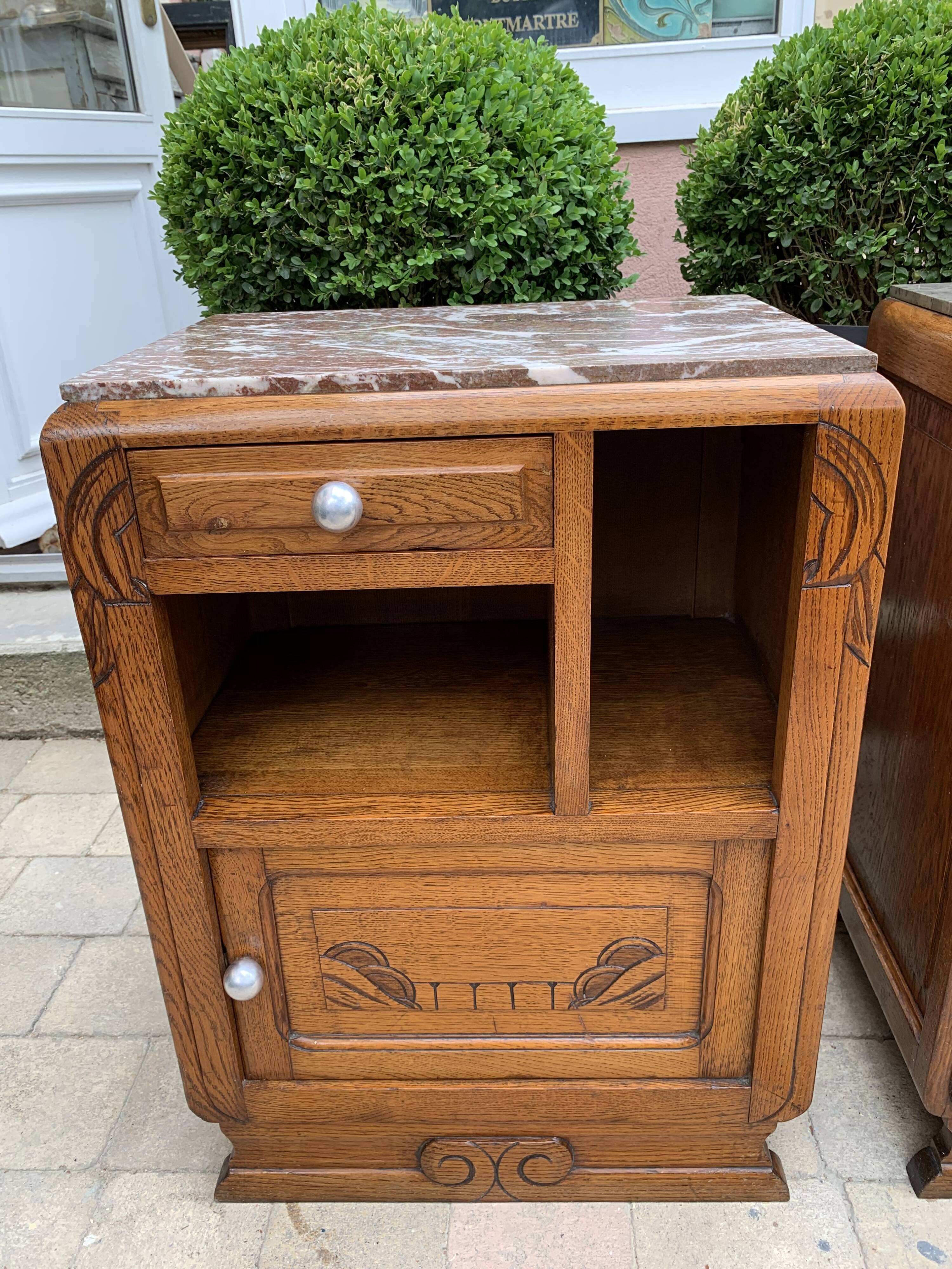Art deco bedside tables