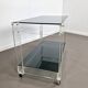 Lucite and smoked glass trolley | 1970s