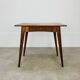 1950s oak desk, vintage, compass legs