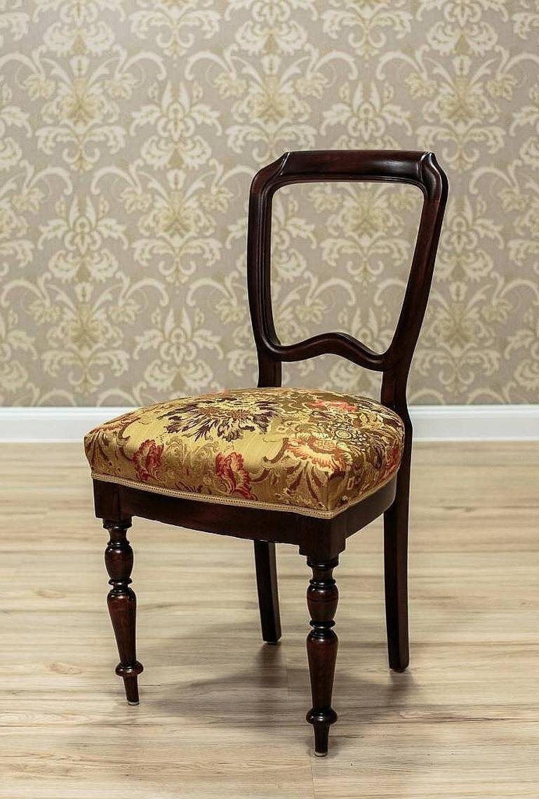 Vintage Mahogany Chairs, 1930s, Set of 4