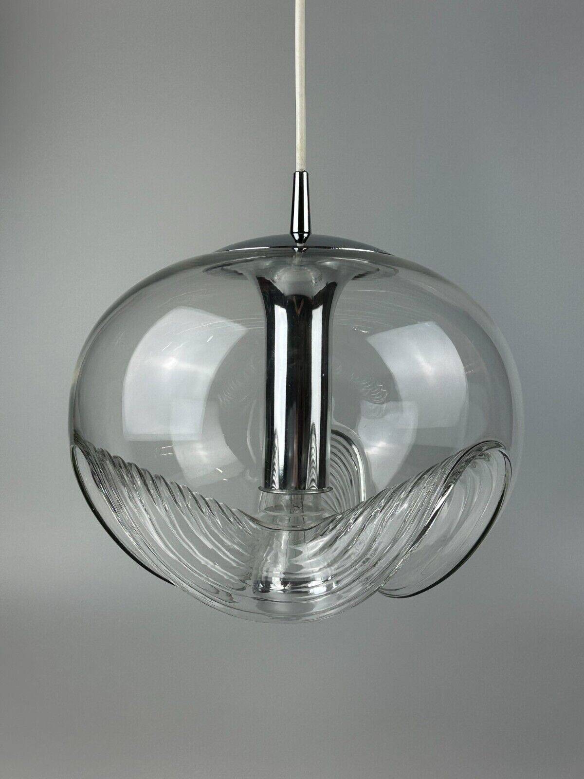 60s 70s ceiling lamp hanging lamp Peill & Putzler "Wave" Koch & Lowy Design
