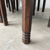 Set of 6 brutalist chairs from the 1940s