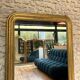 Antique Louis-Philippe mirror 151.5cm/104.5cm gilded with gold leaf