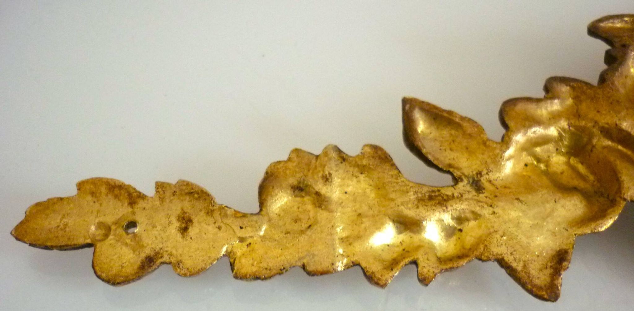 Pediment, gilded bronze, ornament for mirror, piece of furniture, signed Jacquet Grelier