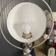 Jieldé lamp with 2 arms, clear matte varnish, industrial vintage.