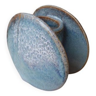 Vintage 1970s soliflore vase in flamed stoneware