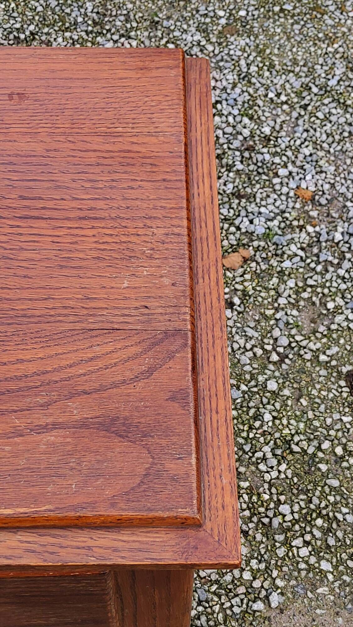 Vintage oak chest of drawers from the 50s compass feet 4 drawers
