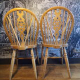 Pair of vintage Windsor chairs