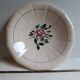 Plat rond creux rose modèle Graziella Digoin Sarreguemines, 1930