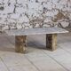 Table basse en travertin terrazzo, 1970