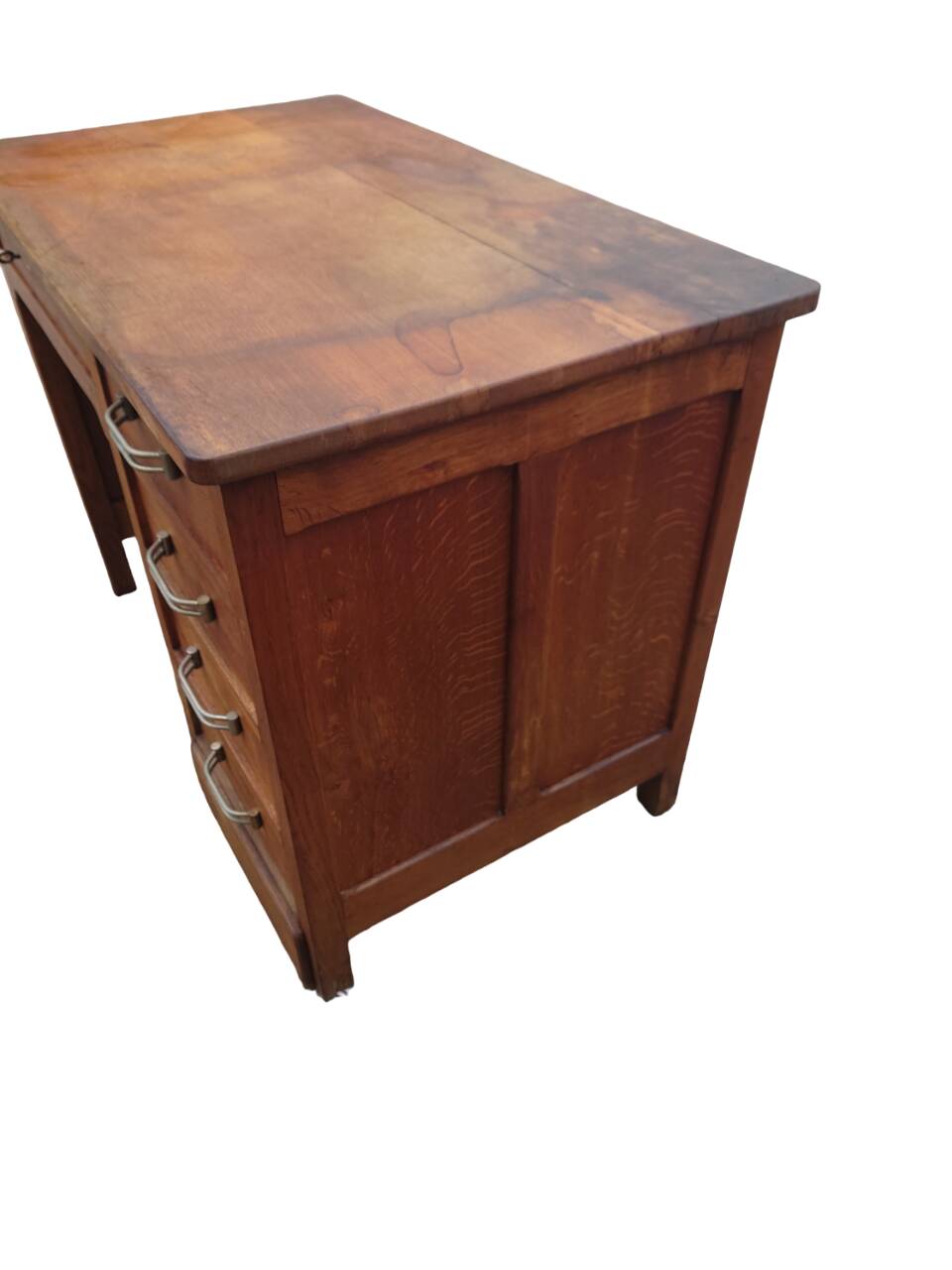 Solid oak sales desk, 1930