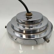 Pair of opaline pendant lights