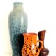 Vase in Pierrefonds earthenware, art deco