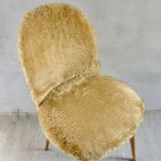 1960s golden furry chair