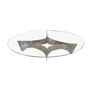 Table basse 1970 en inox