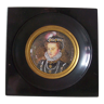 Old 19th century miniature portrait