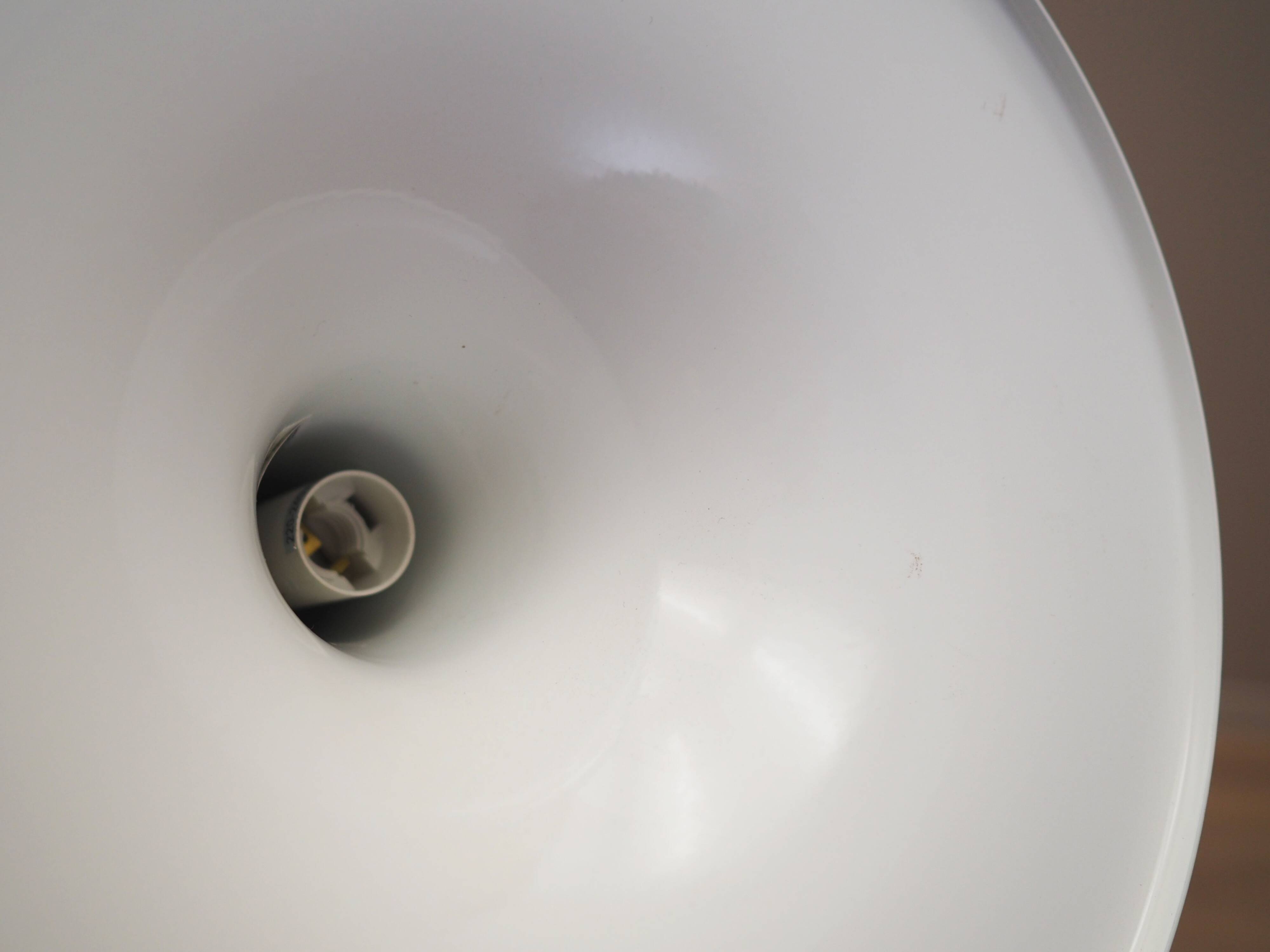 White pendant lamp, Danish design, 1970s, manufacturer: Frandsen