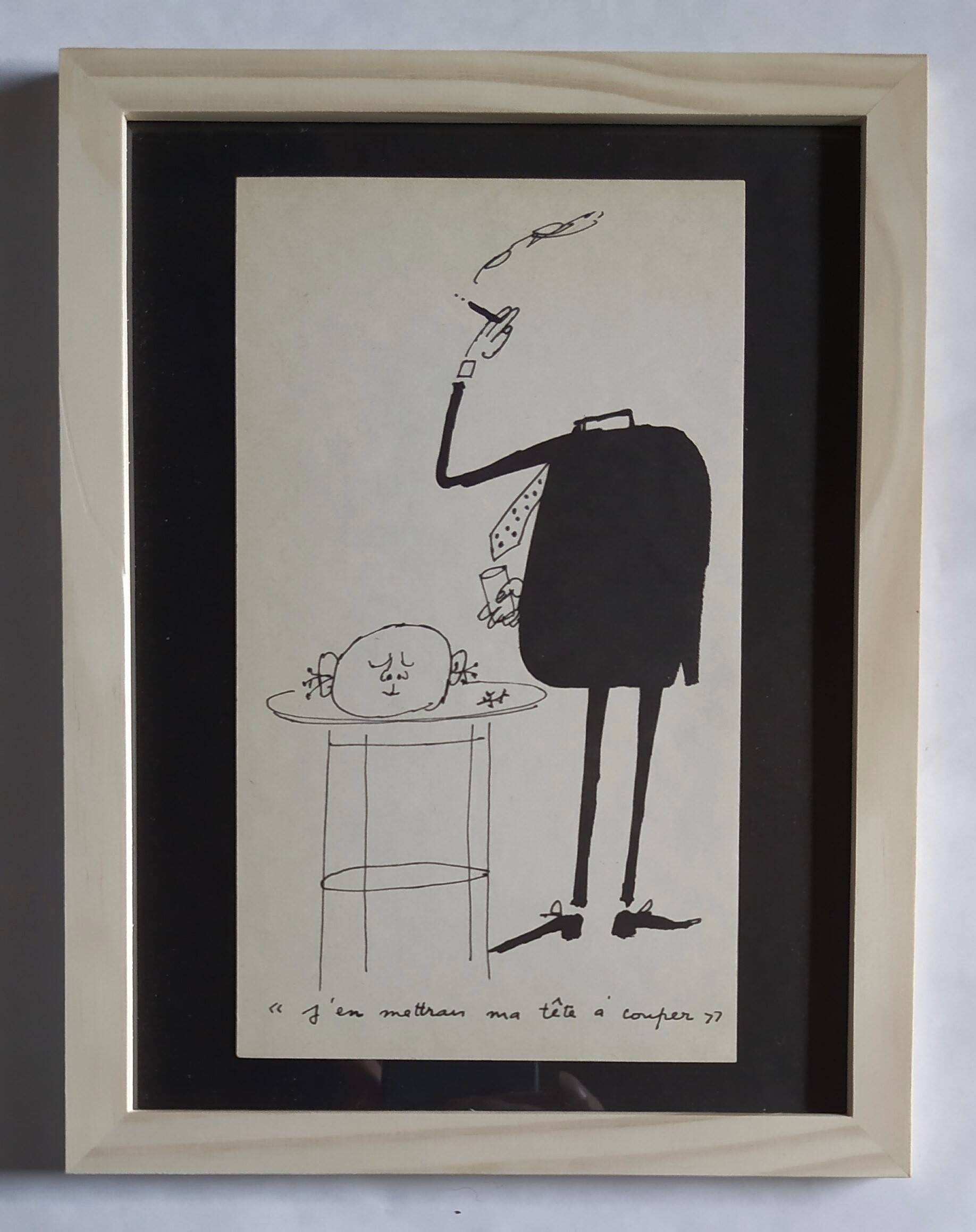 Illustration by Daninos from 1962 "head to cut off"