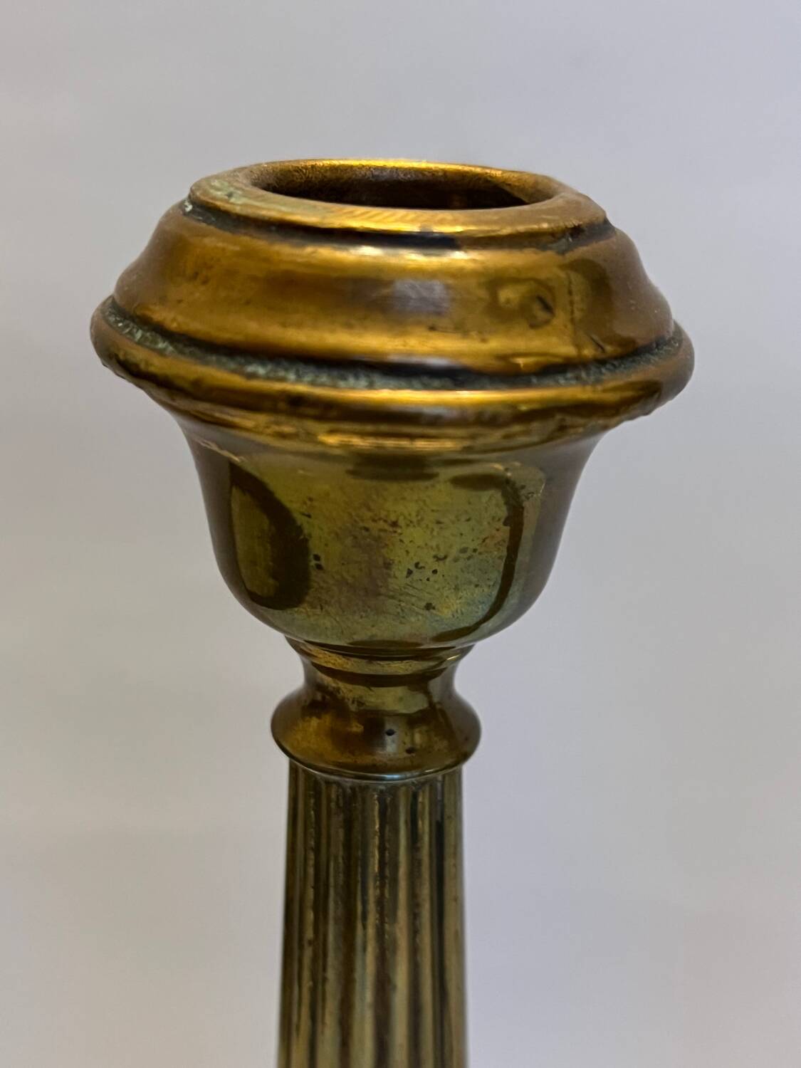 Pair of gilded bronze candlesticks