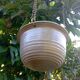 Vintage hanging cache pot - Signed studio ceramic by Griet Malfait