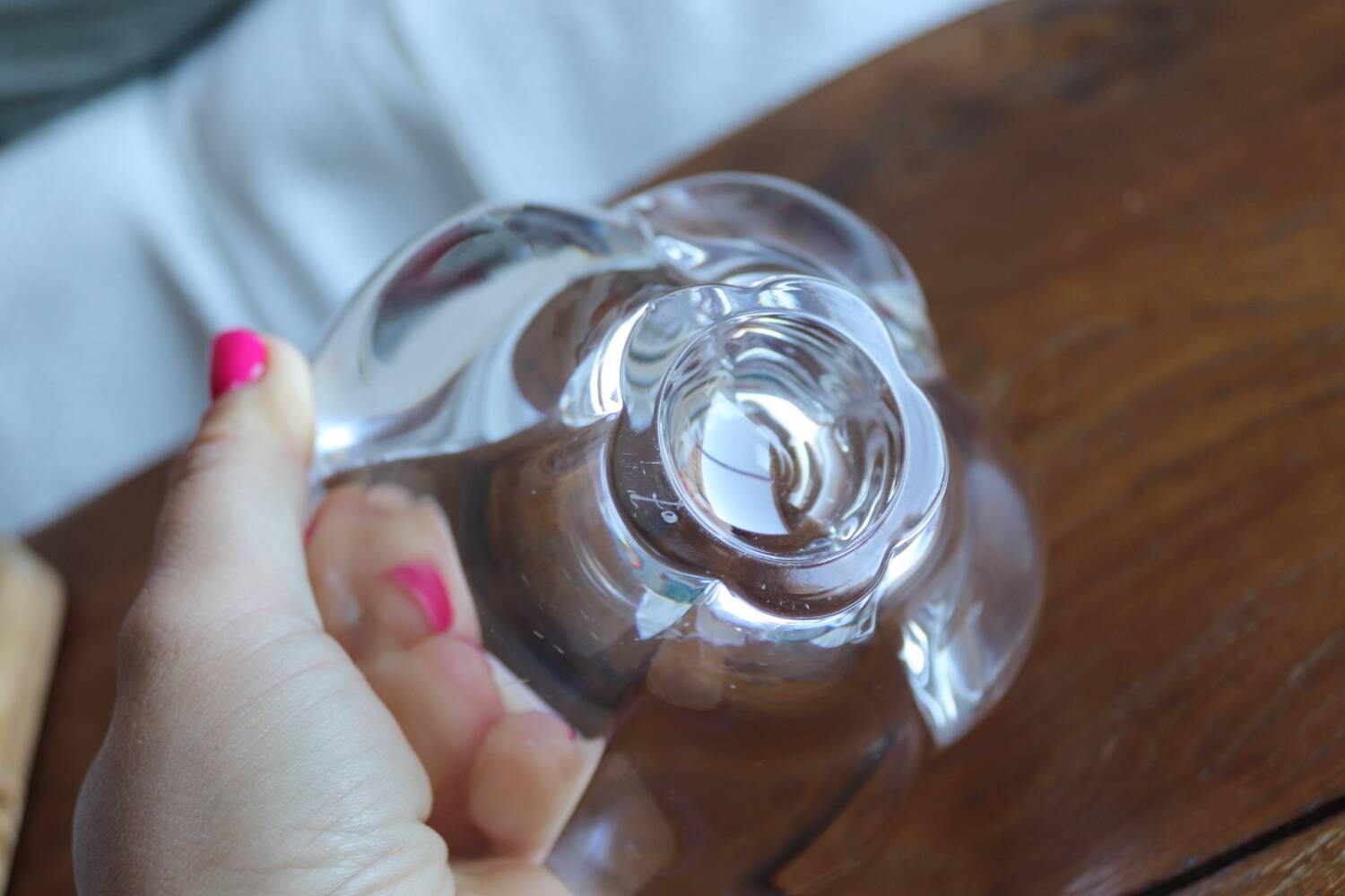 Orrefors Sweden Crystal Flower Bowl