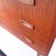 Teak chest of drawers in Danish style, 1960s/70s, retro/vintage style, dating from the mid-20th century.