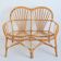 Canapé / Banquette en rotin 1960 vintage
