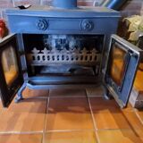 English cast iron stove