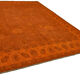 Handmade Oriental Decorative 1980s 267 cm x 372 cm Orange Wool Carpet