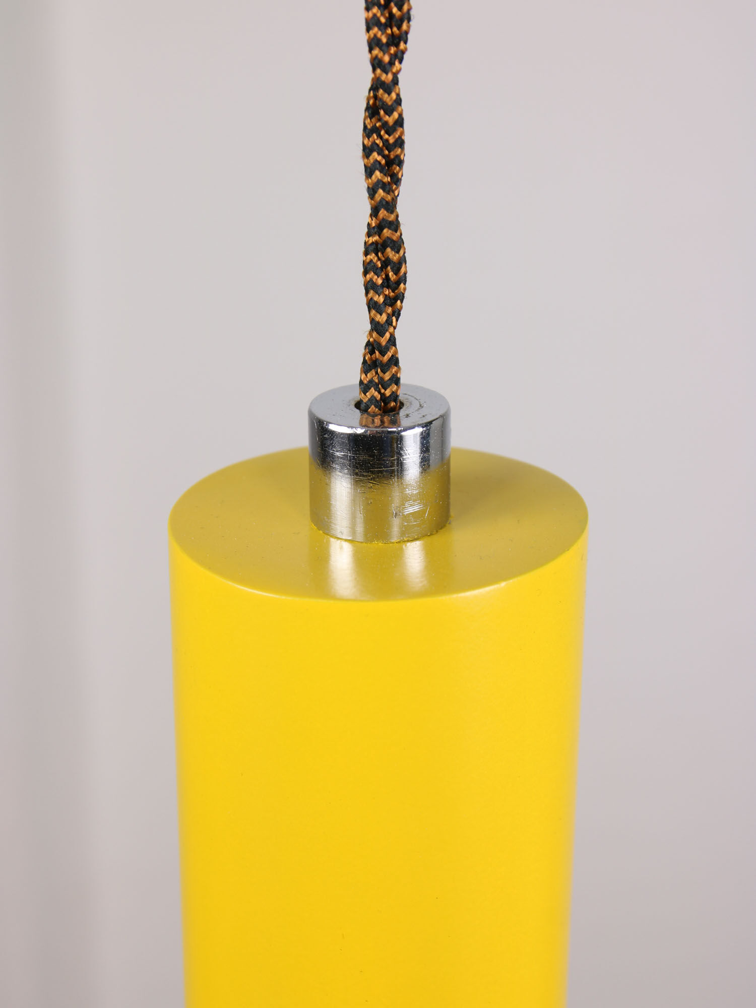 Vintage yellow metal lamp